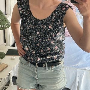 Vera Wang Lavender Label Floral Top sz 6/40